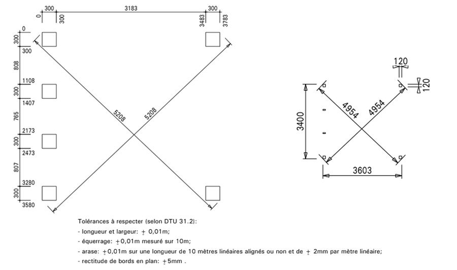 Pergola sapin nord Jackson